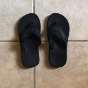 QuikSilver Boys Black Cushioned Flip Flops